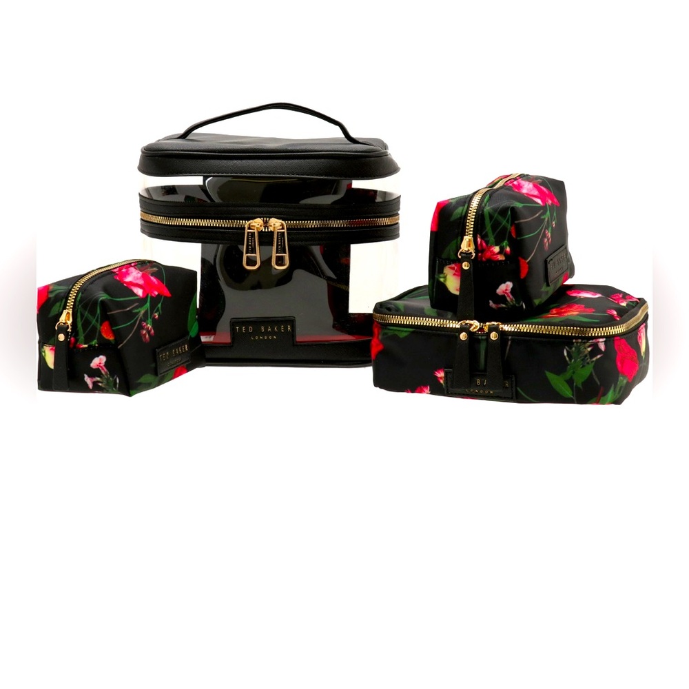 Ted Baker Black and Red Floral Cosmetic Bag Set

Ted Baker
4-Piece Train Case